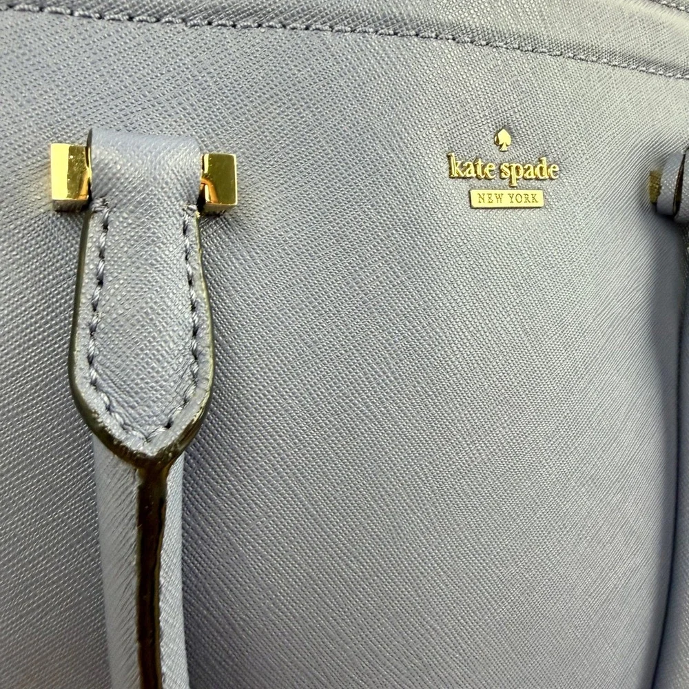 Kate Spade Cameron Street Blue Saffiano Leather Dome Satchel Bag Purse